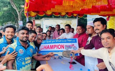 বেলকুচিতে বাইক কাপ ক্রিকেট টুর্নামেন্ট অনুষ্ঠিত