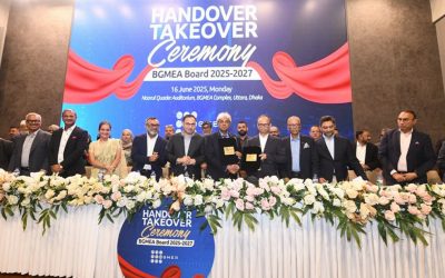 বিজিএমইএ’র নতুন কমিটির দায়িত্ব গ্রহণ