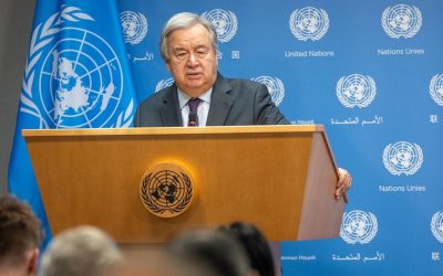 ফিলিস্তিনিদের প্রতি বিশ্ব নীরবতায় তীব্র নিন্দা জাতিসংঘ মহাসচিবের