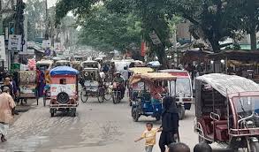 যানজটে নাকাল লালমনিরহাট জেলার শহরবাসী