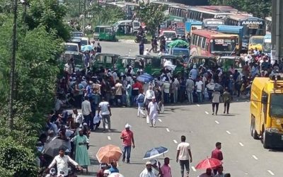 সাত ঘণ্টা পর বনানীর সড়ক ছাড়লেন সিএনজি চলকরা