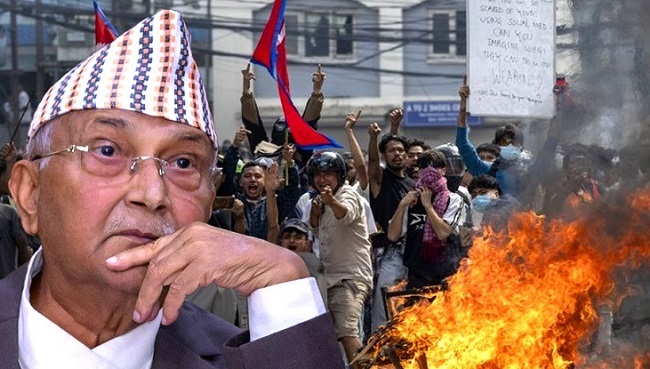 বিক্ষোভের মুখে পদত্যাগ করলেন নেপালের প্রধানমন্ত্রী