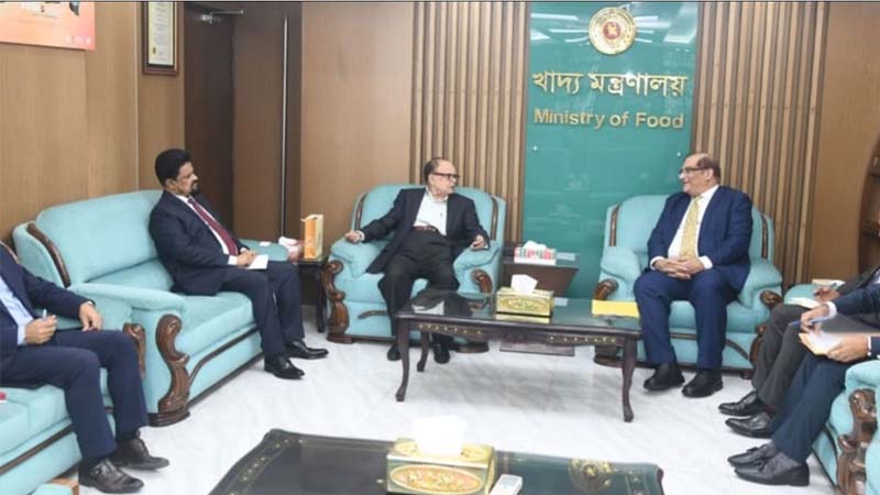 খাদ্য উপদেষ্টার সঙ্গে পাকিস্তানের হাইকমিশনারের সাক্ষাৎ
