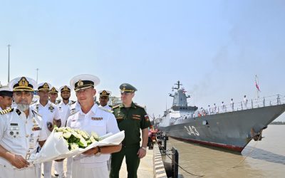 শুভেচ্ছা সফরে রাশিয়ান নৌবাহিনীর জাহাজ চট্টগ্রামে