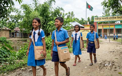 শিক্ষার্থীদের মাঝে পাটের তৈরি ব্যাগ ও স্কুল ড্রেস বিতরণ করবে সরকার