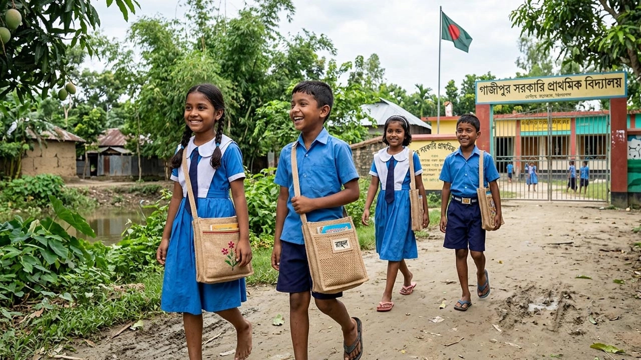 শিক্ষার্থীদের মাঝে পাটের তৈরি ব্যাগ ও স্কুল ড্রেস বিতরণ করবে সরকার