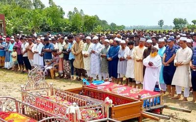 জানাজা শেষে চিরবিদায় ৯ যুবকের