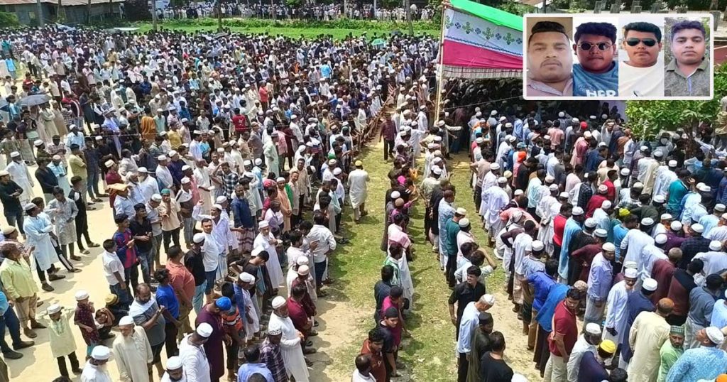 পাশাপাশি চিরনিদ্রায় শায়িত হলেন ওমানে নিহত ৪ ভাই