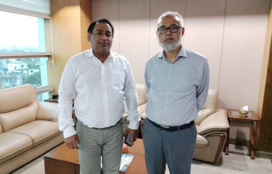 কুন্ডের বাজার ব্রিজসহ বিভিন্ন উন্নয়ন প্রকল্প নিয়ে প্রধান প্রকৌশলীর সঙ্গে তানভীর সিনহার সৌজন্য সাক্ষাৎ