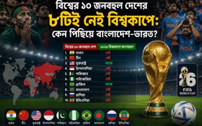 বিশ্বের ১০ জনবহুল দেশের ৮টিই নেই বিশ্বকাপে