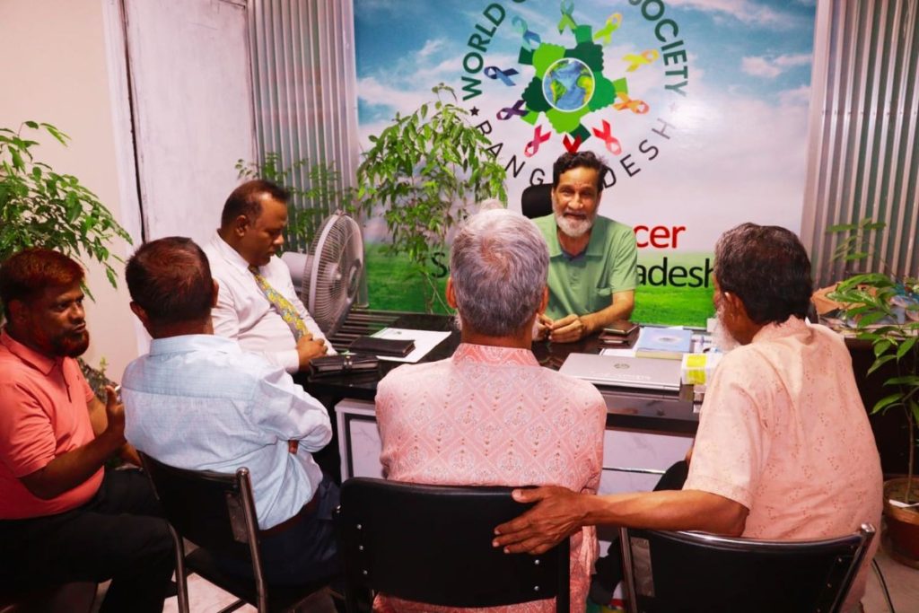 বিশ্বমানের হাসপাতাল ও প্রশিক্ষণ প্রতিষ্ঠান গড়তে ওয়ার্ল্ড ক্যান্সার সোসাইটির সভা