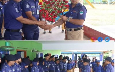 পাটকেলঘাটা থানা পরিদর্শনে সাতক্ষীরার পুলিশ সুপার
