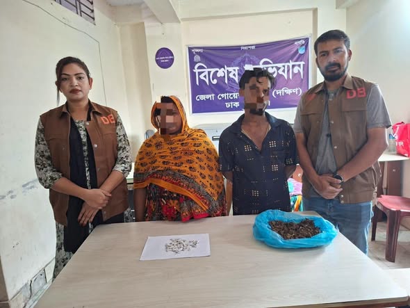 হেরোইন-গাঁজা-ইয়াবাসহ গ্রেপ্তার ৫