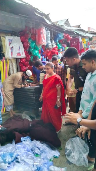 সাচনা বাজারে মোবাইল কোর্ট পরিচালনা ও অবৈধ কারেন্ট জাল ধ্বংস