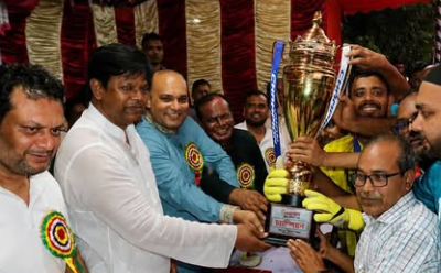 ট্রাইব্রেকারের রোমাঞ্চে জামশাকে হারিয়ে গোল্ডকাপ চ্যাম্পিয়ন নয়াবাড়ী রেড ড্রাগন্স