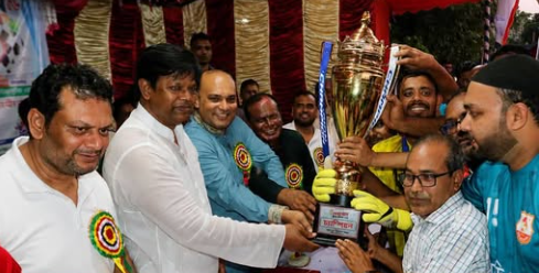 ট্রাইব্রেকারের রোমাঞ্চে জামশাকে হারিয়ে গোল্ডকাপ চ্যাম্পিয়ন নয়াবাড়ী রেড ড্রাগন্স
