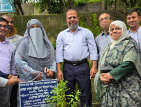 চট্টগ্রামে প্রতিমন্ত্রীর বিশেষ কর্মসূচি, বিএফআরআই প্রাঙ্গণে শ্বেত চন্দন রোপণ