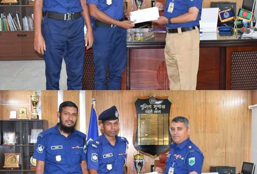 সাজাপ্রাপ্ত আসামি গ্রেপ্তারে সাফল্য, এএসআই তৌহিদুল ইসলামকে সম্মাননা