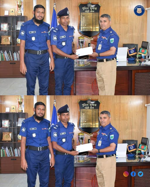সাজাপ্রাপ্ত আসামি গ্রেপ্তারে সাফল্য, এএসআই তৌহিদুল ইসলামকে সম্মাননা