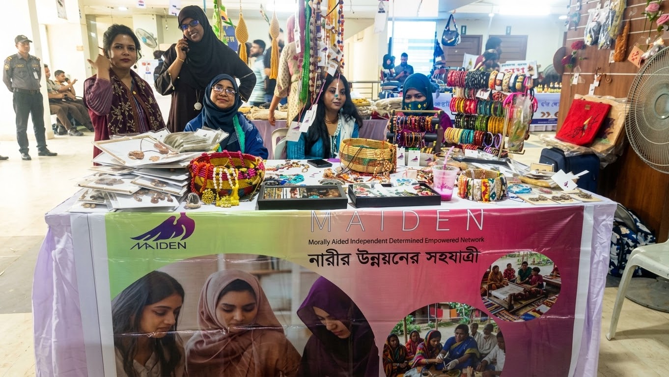বিসিক মেলায় নারী উদ্যোক্তাদের তৈরি হস্তশিল্পের পসরা নিয়ে হাজির ‘মেইডেন’