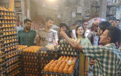 ডিমের বাজারদর মনিটরিং-উচ্ছেদ পরিচালনা, জরিমানা ১৫ হাজার টাকা