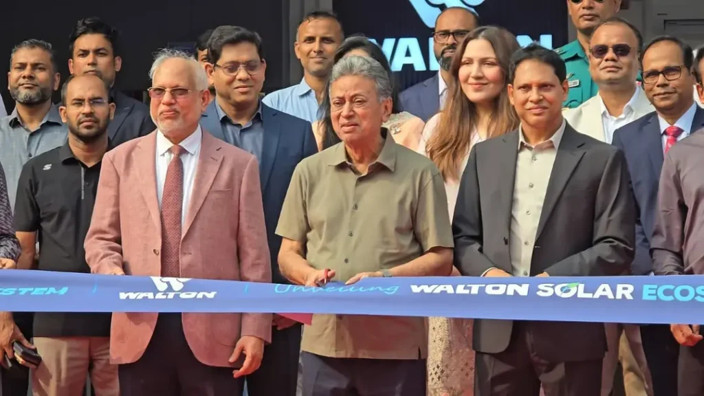 ওয়ালটনের সোলার ইকো-সিস্টেম উদ্বোধন করলেন অর্থমন্ত্রী